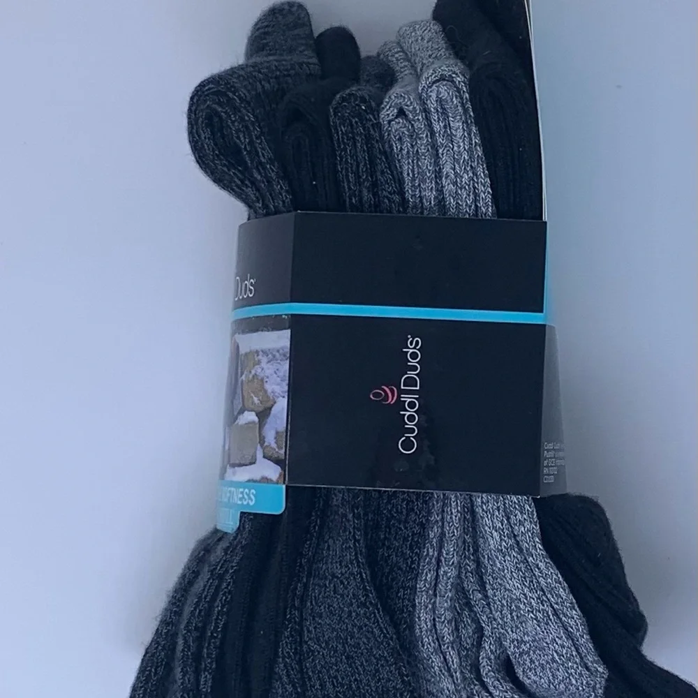NWT Women’s Bundle of 3, 6-pack Cuddl Duds Casual Socks - Blue, Black, Gray (18)